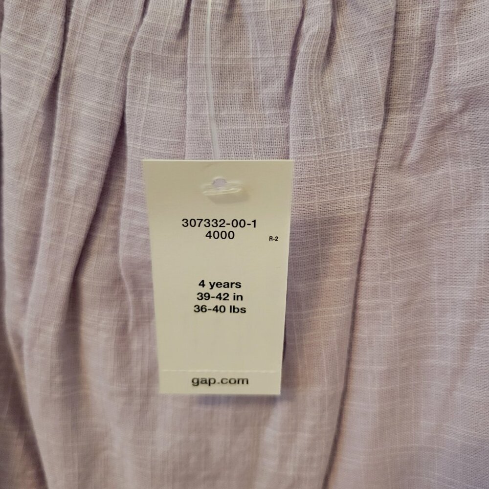 NWT Gap Girls Size 4T Purple Dress - Picture 2 of 7